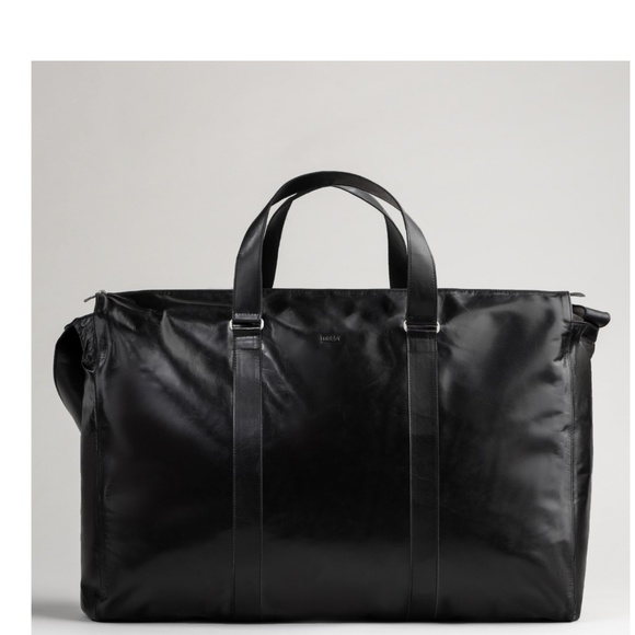 M0851 black leather bag - Picture 1 of 8